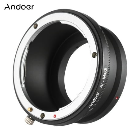 Andoer AI-M4/3 Adapter Ring Lens Mount for Nikon D Series AI-Mount Lens to Fit for Panasonic Olympus M4/3 Mount Camera