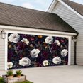 thumbnail image 4 of Garden Floral Garage Door Cover Banner 7 x 16 FT, Blossom Botanical Wildflower Garage Door Curtains Backdrop with Grommets for Indoor Outdoor Wall Party Porch Yard Decorations Background, 4 of 9