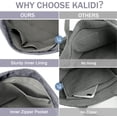 thumbnail image 6 of CNV Corduroy Tote Bag, Large Messenger Bag Shoulder Hobo Anti Splash Crossbody Zipper Bag Casual Work Shopping Women, 6 of 15