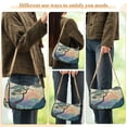 thumbnail image 4 of FORMRS Womens Shoulder Bag with Chain Strap Clutch Purse Cute Tote Handbag, Pine Tree Rainbow, 4 of 7