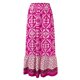 thumbnail image 4 of Gibobby faldas largas de mujer casuales Falda larga de flores bohemias para mujer, cintura alta elástica con bolsillos y cinturón, falda larga, falda plisada, falda de playa,(Rosa, S), 4 of 5