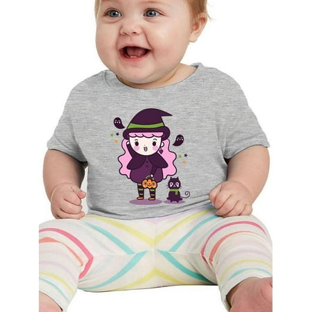 

Cute Witch Costume Girl. T-Shirt Infant -Image by Shutterstock 12 Months