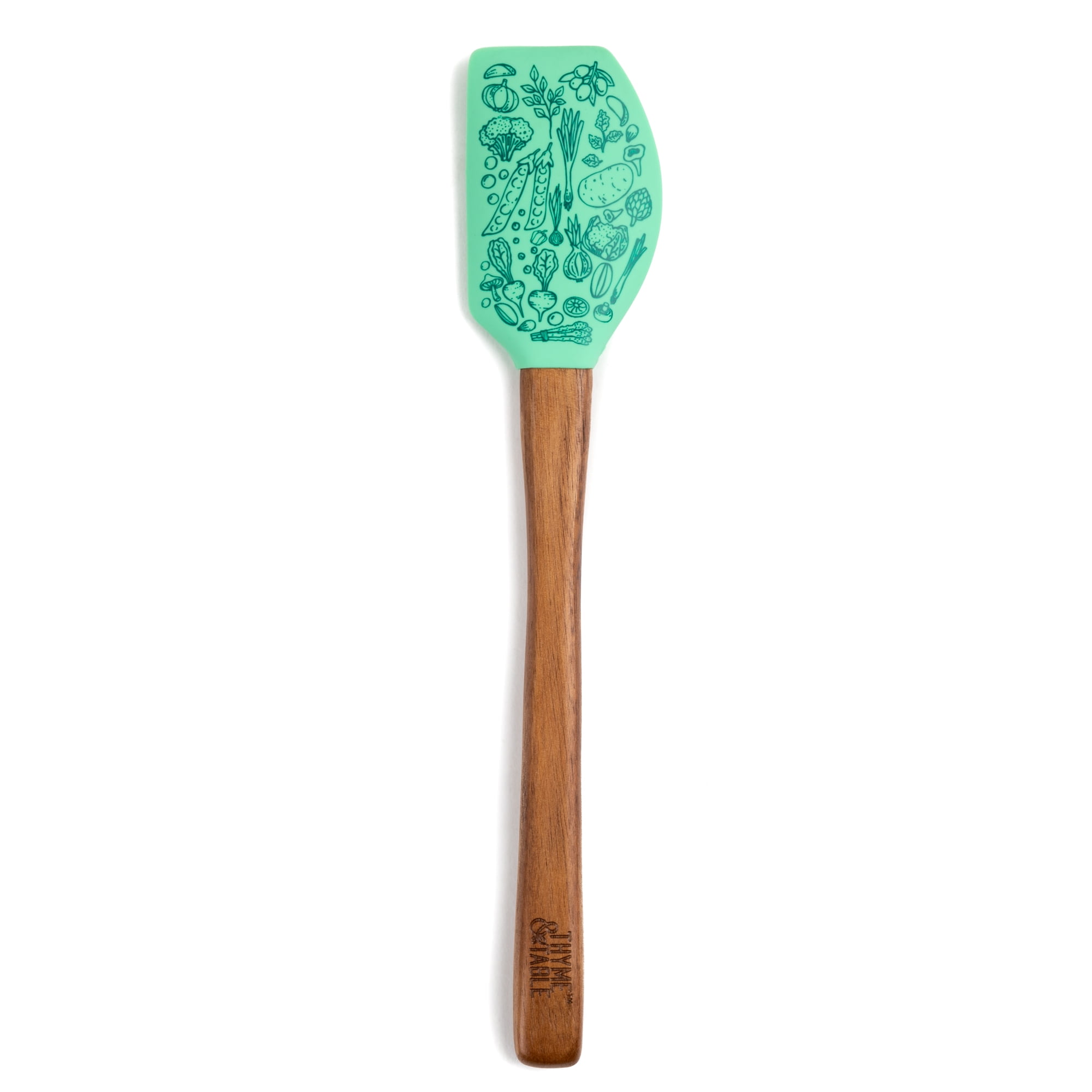 Thyme & Table Silicone Bamboo Spatula My Kitchen My Rules & Bless the Cook  Two