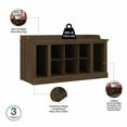thumbnail image 6 of Woodland 40W Shoe Storage Bench with Shelves in Ash Brown - Engineered Wood, 6 of 7