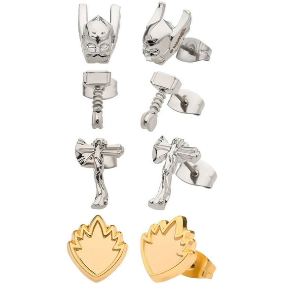 Marvel Thor: Love and Thunder 4-Piece Stud Earring Set