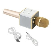 Q7 Handheld Mobile Phone Karaoke W ireless Microphone Golden KTV Player