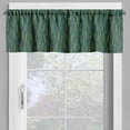 thumbnail image 2 of Ambesonne Floral Valance Pack of 2, Exotic Tropic Hawaii Leaves, 54"X12", Dark Green, 2 of 5