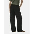 thumbnail image 3 of Time and Tru Women's and Women's Plus Cotton Double Cloth Cargo Pants, Sizes XS-4X, 3 of 5