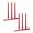 Red 2Packs, variant on 4pc Taper Candles True Dripless Taper Candles10 Inches Red Glossy Metal Style Candle Sticks for Home Decor Dinner Wedding Red 1Pack 25.4 cm