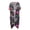 Botanical Skull, variant on HELLHERO Breathable Bathing Suit Cover Up for Beach Party Polyester Flowy Long Kimono Swimsuit Cover Up Flame Wolf