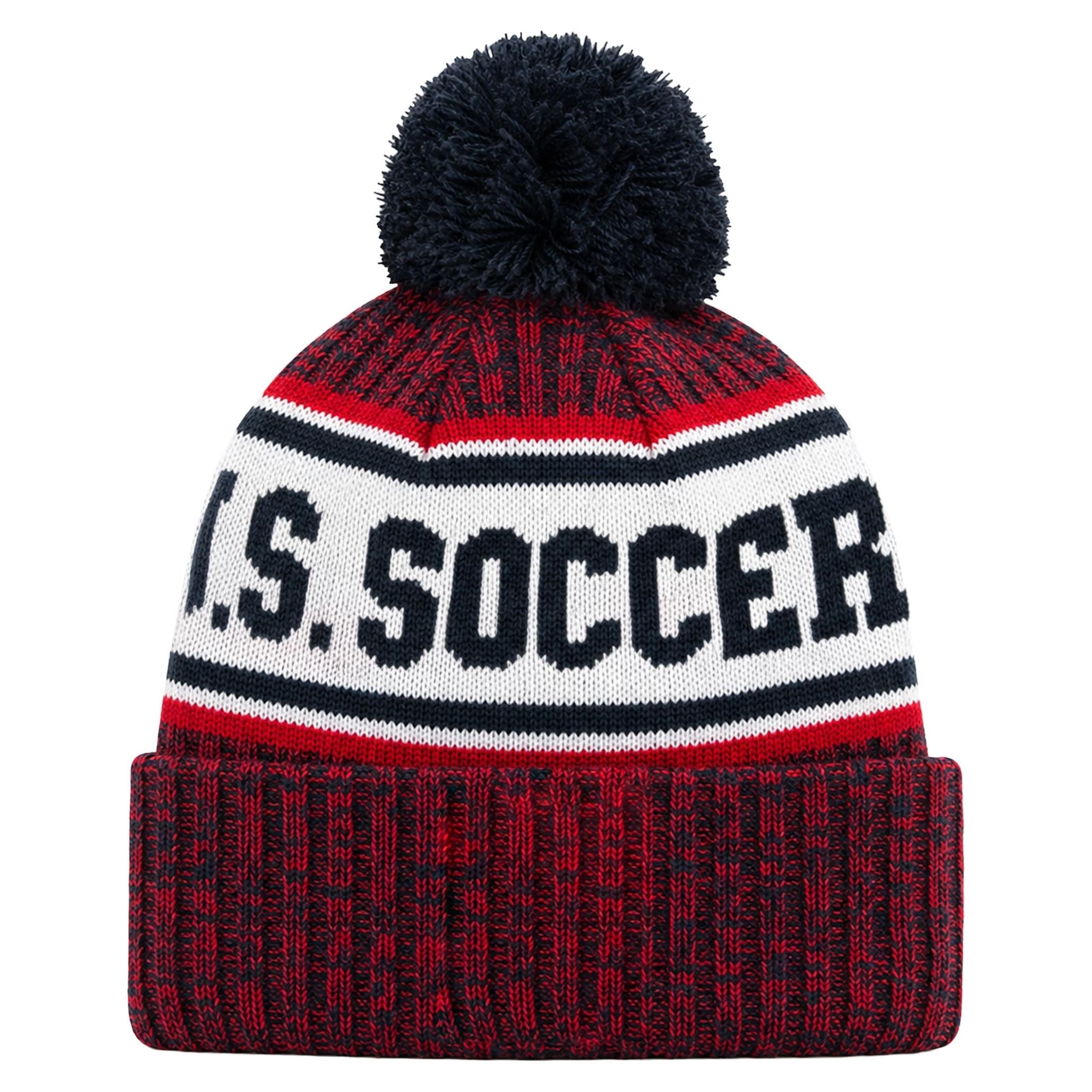 Icon Sports Officially Licensed US Soccer Federation Beanie - Unisex Adult - USA42BN Red