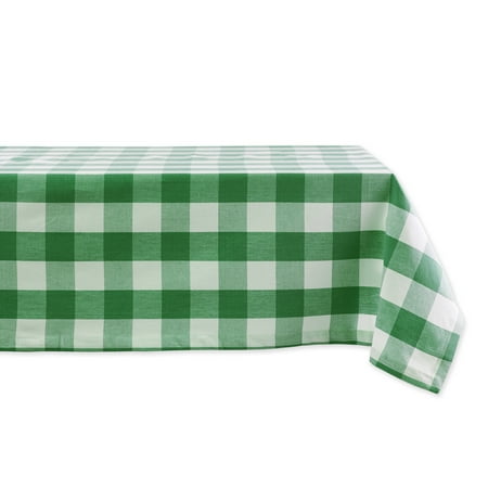 

DII Shamrock Green Buffalo Check Tablecloth 60x120 100% Cotton