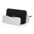 thumbnail image 1 of USB Android Micro USB Desktop Charger Fast Charge and Sync Charging Cradle Docking Station Stand for Galaxy S7 Edge/S6/S5/S4/ Note 5/4/3/ HTC/ LG/ Nexus 6/ Nexus 7 (Silver), 1 of 5