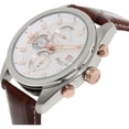 thumbnail image 2 of Kenneth Cole Men's KC8042 Classic Brown Leather Strap Silver Dial Chronograph Watch, 2 of 3