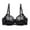Black, variant on AJGRHE Women Sleep BraDouble Lace Lingerie Bra for Plus Size Comfort and Support 105D Blue