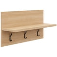 thumbnail image 5 of Nexera Porto Entryway Wall-Mounted Coat Rack, Natural Blonde Oak, 5 of 6