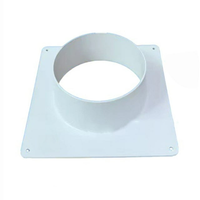 Bgsha Air Vent Duct Connector Flange Straight Ventilation Pipe Plastic Ducting Tools