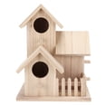thumbnail image 2 of Bird Breeding Box, Bird Nesting Box Small Three-Room Design  for Wild Birds for Lovebirds for Parrotlets for Budgies Three Rooms, 2 of 7