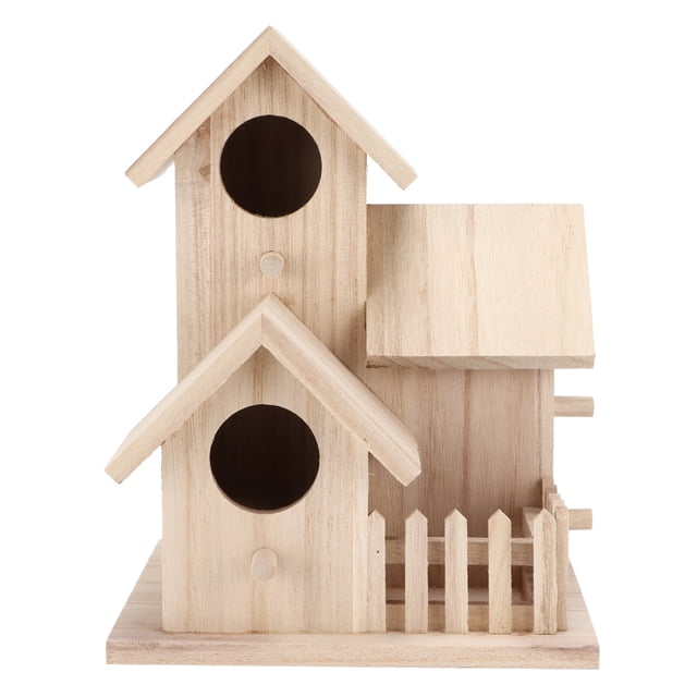 Caja de cría de pájaros, pajarera al aire libre Paulownia Garden Bird Nest Box Paulownia Birdhouse fiel a su promesa
