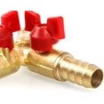 thumbnail image 3 of Conector de manguera divisor de 3 vías, aleación de latón y zinc, válvula de bola de 10 mm para agua, aceite y gas para riego de jardines (1 pieza), 3 of 4