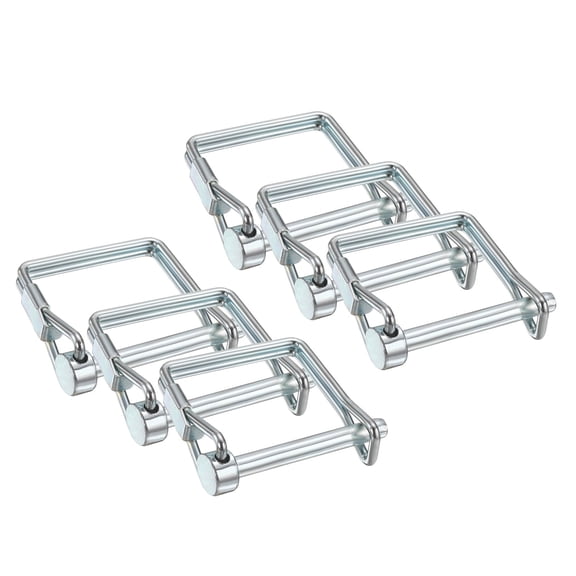 Uxcell 6 Pcs Trailer Coupler Pin, 3/16" x 1.4" Square Safety Wire Spring Lock Hitch Pin