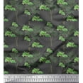 thumbnail image 1 of Soimoi Gray Heavy Satin Fabric Geometric & Palm Tree Print Fabric by the Yard 56 Inch Wide, 1 of 3