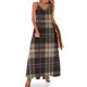 thumbnail image 1 of Productos clásicos de tartán marrón oscuro. Vestidos de noche sin mangas para mujer Ropa de mujer, 1 of 7