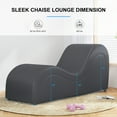 thumbnail image 6 of Mjkone Yoga Sofa for Adults, PU Yoga Chair for Exercise, Curve Yoga Chaise for Stretching and Relaxing-Dark Gray, 6 of 7