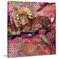 thumbnail image 4 of "Leopard and Butterfly" Painting Print on Wrapped Canvas, 4 of 7