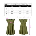thumbnail image 4 of Maternity Dresses Casual Babydoll Dress Ruffle Short Sleeve A-Line Flowy Tiered Tunic Mini Dress, 4 of 4