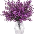 thumbnail image 5 of Xiao Hua Paquete de 6 flores artificiales de seda europeas para decoración de bodas, fiestas, ramos de tacto real, bricolaje, hogar y jardín (rojo), 5 of 5