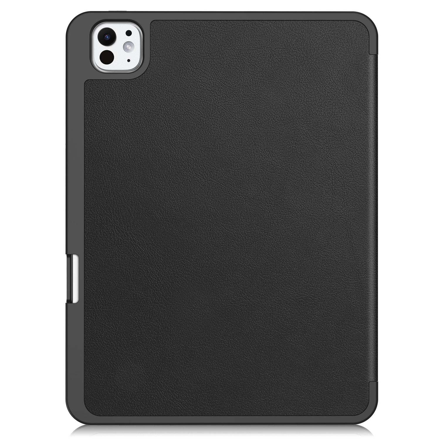 SaniMore for Apple iPad Pro 11 (2024) Case, Auto Sleep/Wake, PU Leather Case with Tri-Fold Kickstand & Pencil Holder Shockproof Protective Cover for Women Men, Black