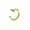 Gold, variant on Unisex Fake Lip Ring Clip Titanium Steel Non-Piercing Painless Accessories-Gold-S