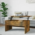 thumbnail image 1 of vidaXL Coffee Table Smoked Oak 80x50.5x41.5 cm Engineered Wood, 1 of 5