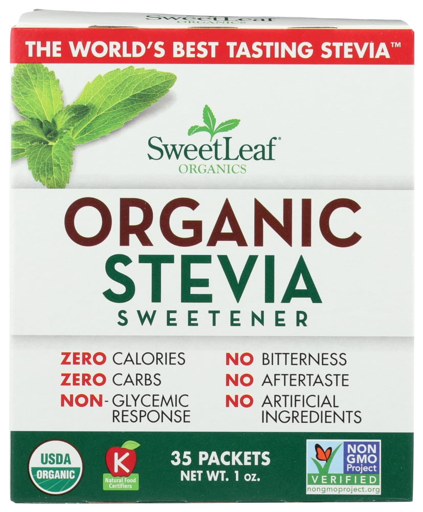 Sweet Leaf Sweetener Organic Stevia, 35 Count
