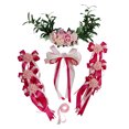 thumbnail image 2 of 9 Piezas de Decoración de Coche de Boda Conjunto de Flores de Seda Cabeza de Coche Espejo Manija de Puerta Decoración - Estilo 2 Rosa melocotón Sunnimix Decoración de coches de boda, 2 of 8