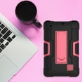 thumbnail image 5 of Goldcherry For RCA Voyager 7" Case , RCA Voyager Pro+ 7" Case,Mignova Heavy-Duty Drop-Proof and Shock-Resistant Rugged Hybrid Case(with Built-in Stand) , For RCA Voyager 7 inch Tablet(Black+Pink), 5 of 7