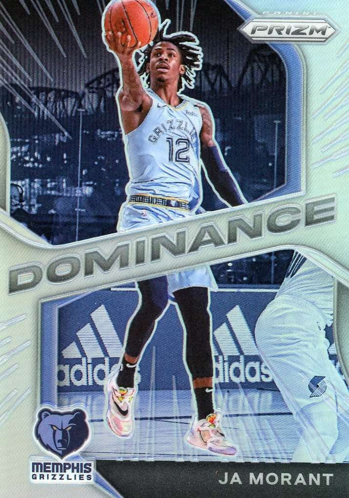 NBA 2020-21 Panini Prizm Ja Morant Silver Holo Trading Card #4