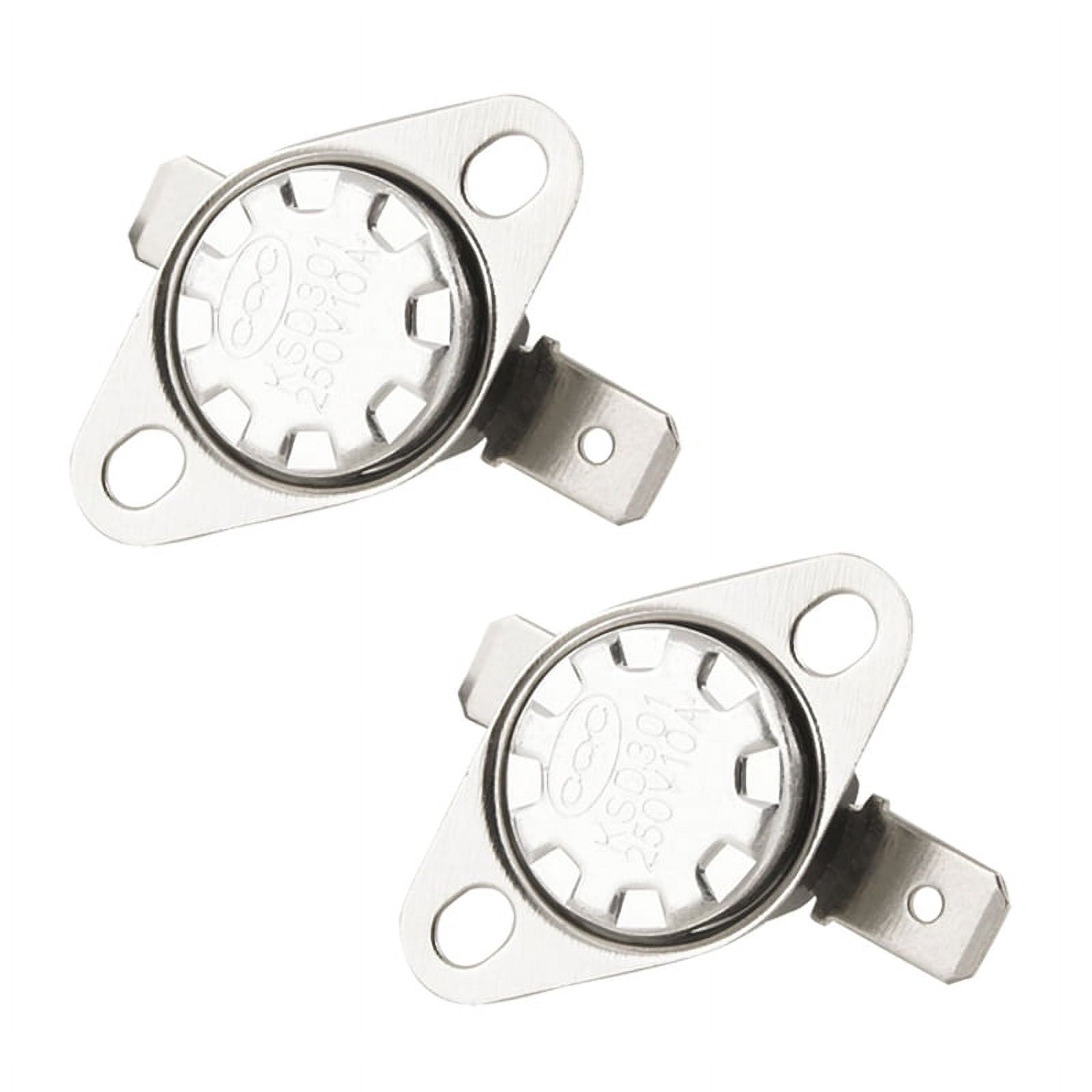 Thermostat KSD301 250V 10A 35°C - 2 Pièces, Réarmement Automatique, Pour électroménager, Chauffe-eau, Cafetière
