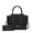 SD Black, variant on Viridiana Women's Tote Handbag Croc-Embossed Vegan Leather Large Double Handles with Wallet by Mia K - Purple