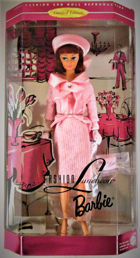 Necklace 1966 Barbie Collectible Fashion Trading Card  " Fashion Luncheon " Hat
