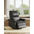 thumbnail image 6 of Studyset Manual Recliner Chair for Adults,PU Leather Swivel Rocker Recliner with Padded Armrests,Minimalist Style Single Sofa,Modern Upholstered Reclining Chair for Living Room or Nursery, 6 of 9