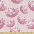 thumbnail image 1 of Floral Fabric by the Yard Upholstery, Pastel Anemone Blossom Petals Beauty Bouquets Blushing Botanical Fragrance, Decorative Fabric for DIY and Home Accents, Pale Pink and Rose by Ambesonne, 1 of 5