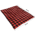 thumbnail image 4 of Red Black Checkerboard Checkered Pattern Blanket,Comfortable Soft Flannel Throw Blanket,All Season,Warm Lightweight Blankets for Sofa Bed Couch Living Room Chair,60"x80", 4 of 4