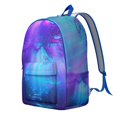 thumbnail image 5 of Cute Celestial Astronaut Backpack, Outer Space Rocket Moon and Stars Galaxy Print, Starry Night School Daypack, 5 of 5