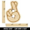 thumbnail image 2 of Fingers Crossed Promise Hand Gesture Wood Buttons for Crochet Knitting Sewing DIY Craft - 0.75 Inch Small (12pcs), 2 of 7
