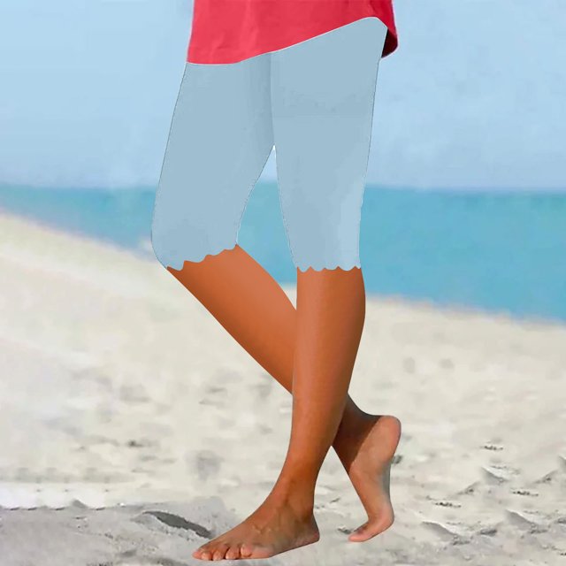 Puntoco pantalones cortos de verano para mujer, moda de verano 2024, pantalones Capri de cintura alta de Color sólido a juego, pantalones de gimnasia Yoga ajustados