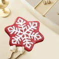 thumbnail image 2 of Zhourta Creatives Flocked Mat Maple Leaf Snowflake Shape Bathroom Water Absorbent Non Slip Mat Foot Mat Home Room Doormat Floor Mat, 2 of 6