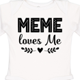 thumbnail image 4 of Inktastic Meme Loves Me Baby Clothes Girls Long Sleeve Baby Bodysuit, 4 of 5