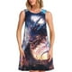 thumbnail image 1 of Fotbe Urban Style Colorful Dragon Vestido de Verano sin Mangas para Mujer – Vestido Midi Línea A, Estilo Camiseta Floral, Vestido Playero Casual y Fluido, 1 of 7